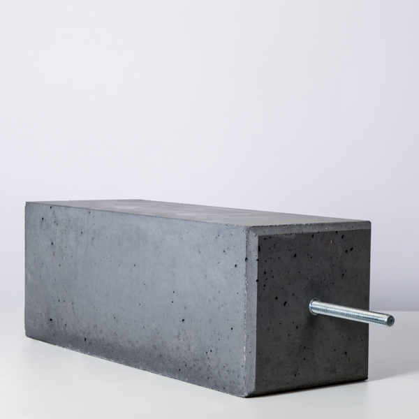 Betonpoer 220 x 220 mm met facet incl verstelbare plaat