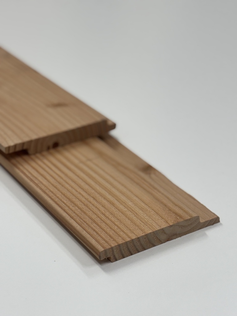 Douglas channel-siding 18 x 130 x 4000 mm werkend - 70% PEFC