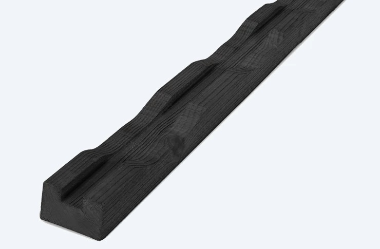 Vuren Ventilatielat 21 x 47 x 4800 mm geschaafd zwart gespoten - FSC Mix Credit