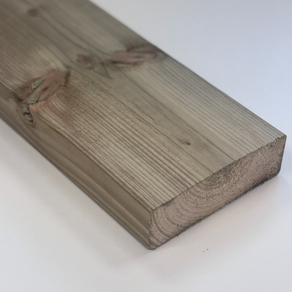 Vuren 44 x 145 x 6000 mm geschaafd verduurzaamd C - FSC Mix Credit