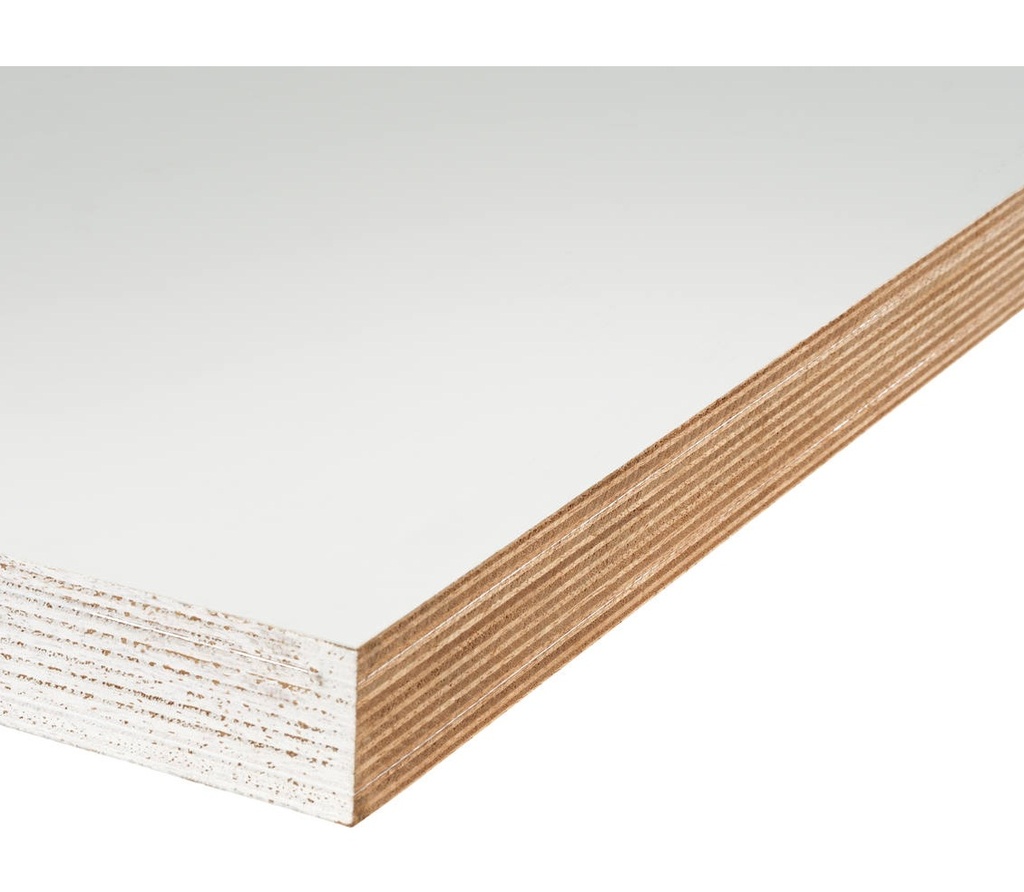 EtiPrime Alu Okoume 2350 x 950 x 40 mm KOMO 10jr garantie 80Mu wit gegrond - FSC Mix 70%