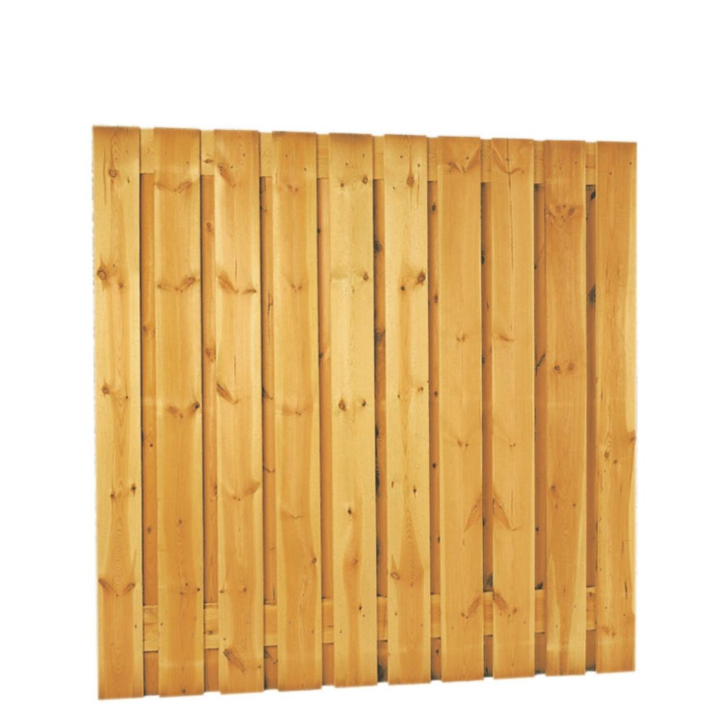 Grenen tuinscherm geimpregneerd 21 planks 1800 x 1800 mm