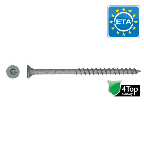 Univ. houtschroeven HAPAX VZK-T20 4,0x50 4Top (200 stuks)