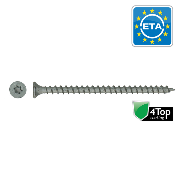 Univ. houtschroeven HAPAX VZK-T20 5,0x50 4Top (200 stuks)
