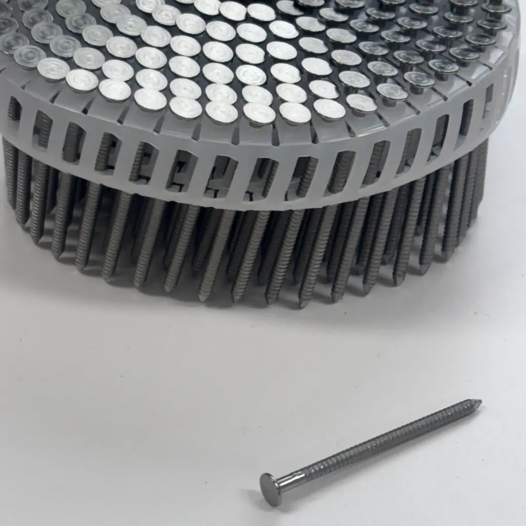 RVS Platkop nagels 2,9 x 50 mm 15º rol Ongekleurd 200 st.