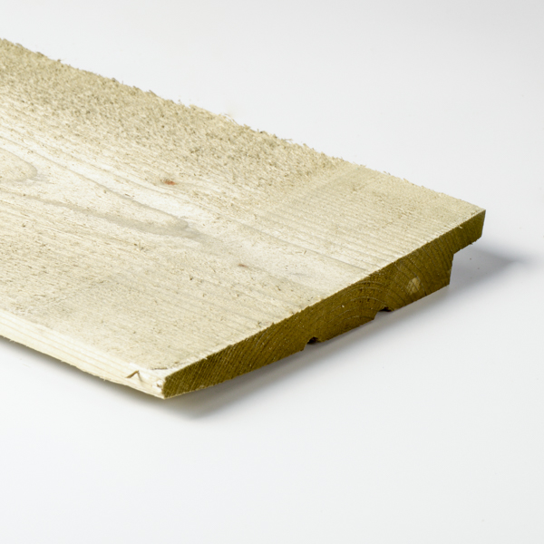 Vuren verduurzaamd  Zweeds rabat 28 x 175 x 4800 mm werkend