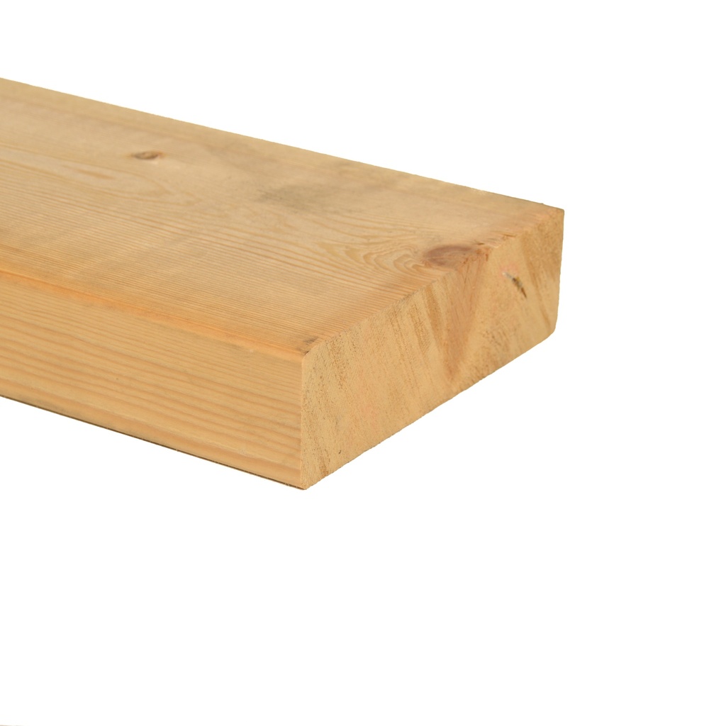 Vuren 38 x 140 x 5400 mm geschaafd 4 ronde kanten C - FSC Mix Credit