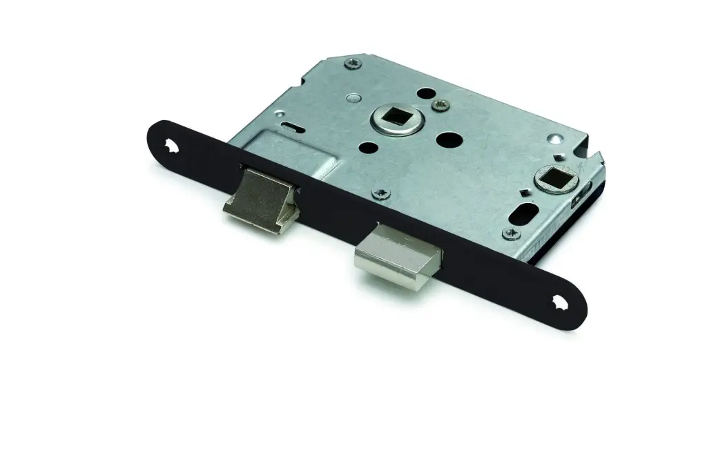 WC-badkamerslot ronde voorplaat zwart 