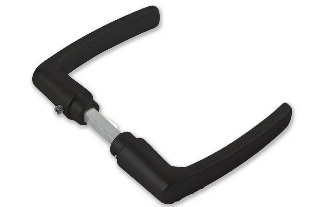 Deurkrukset type 332 deurdikte 40 mm zwart