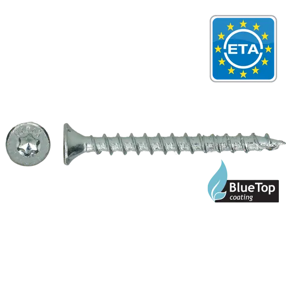 Univ houtschroeven HAPAX VZK-T20 Ø4,0x30 Zn (200 stuks) 
