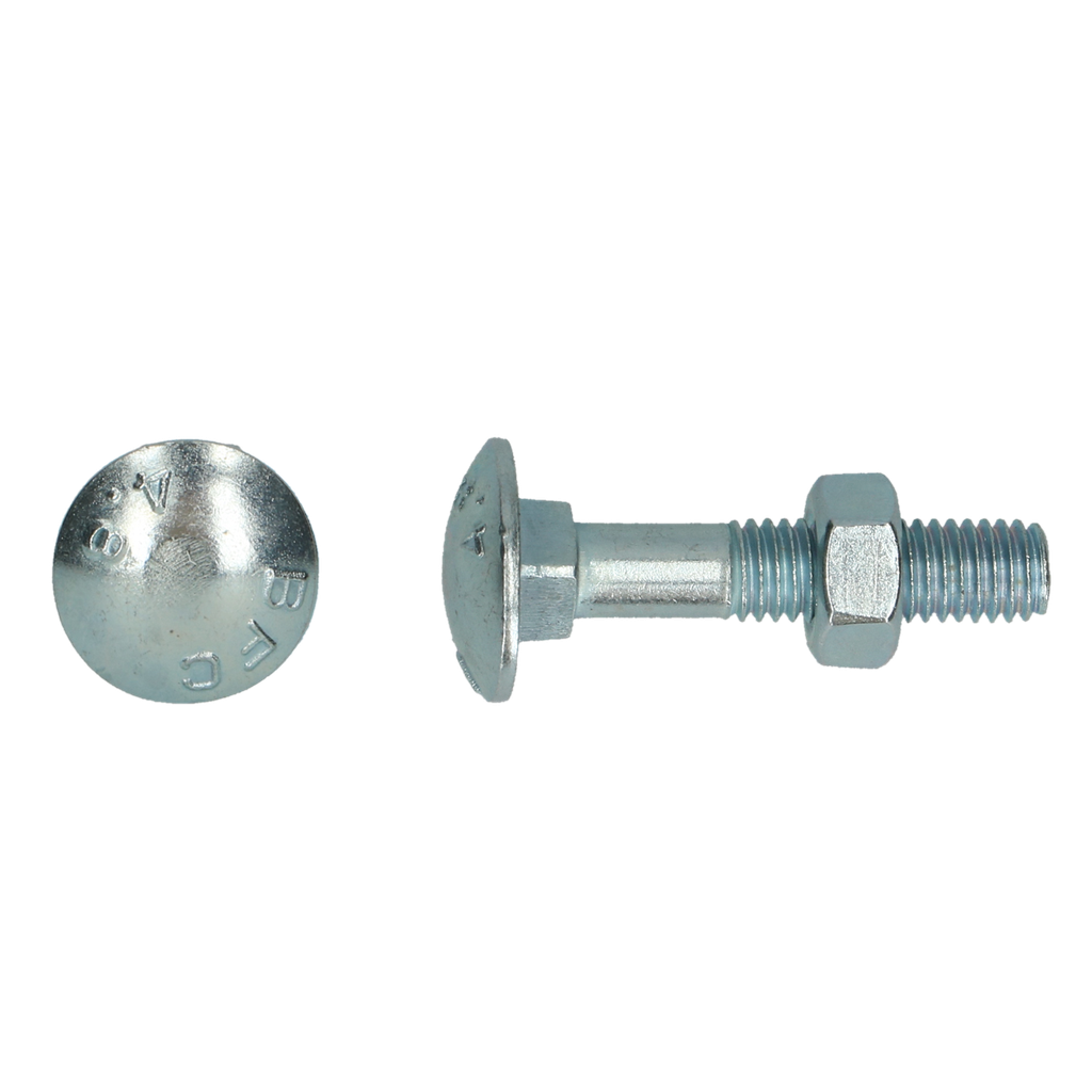Houtbout 4.8 DIN 603/555 M 8x90 Zn Doos (100 st)