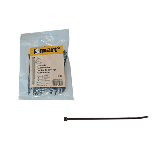 SMART nylon kabelband 3,6x302/zwart
