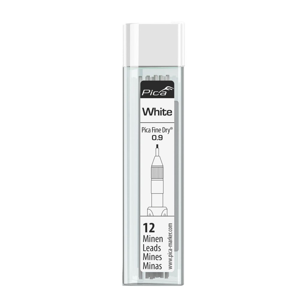 Pica Fine Dry 7032 Navulling wit - 12 staafjes