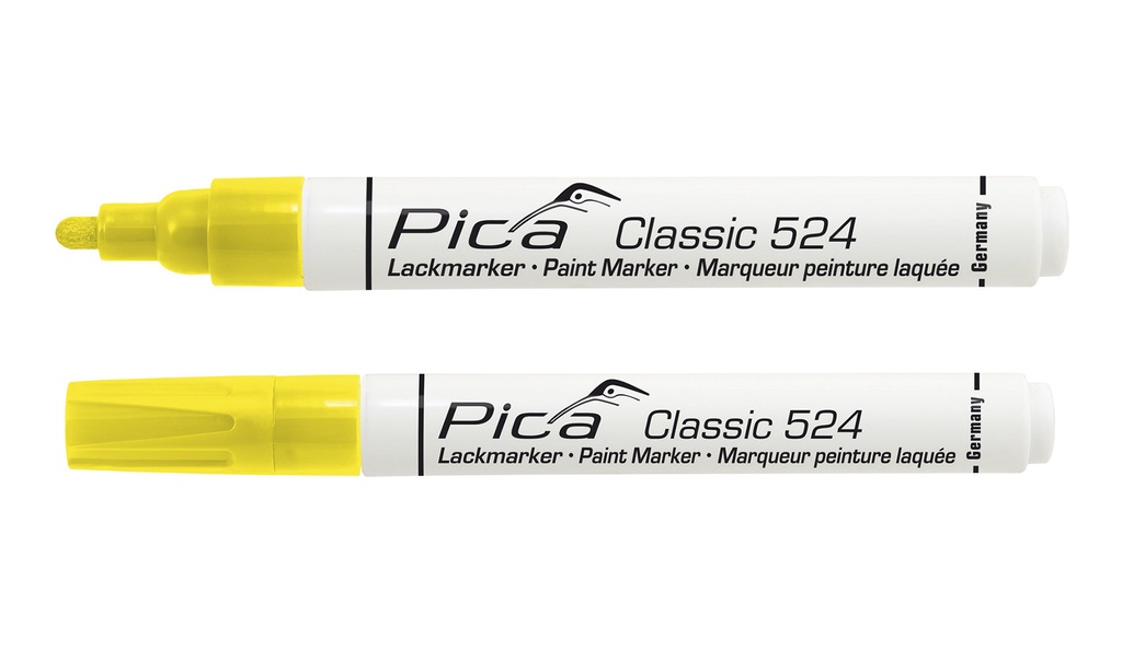 Pica 524/44 Lakmarker 2-4mm ronde tip geel
