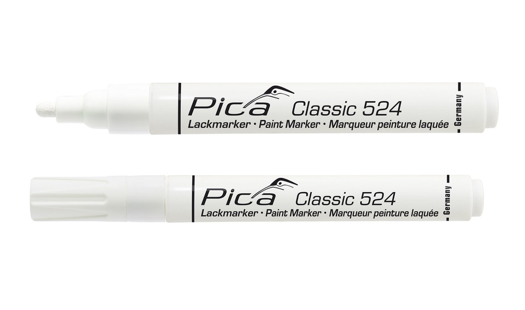 Pica 524/52 Lakmarker 2-4mm ronde tip wit