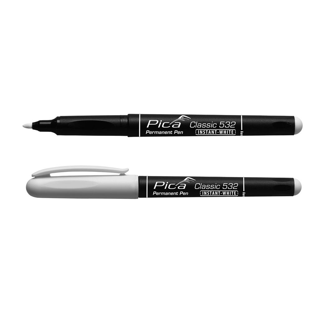 Pica 532/52 Permanent Pen 1-2mm rond wit