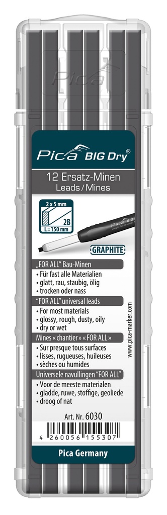 Pica 6030 BIG Dry Navulling grafiet