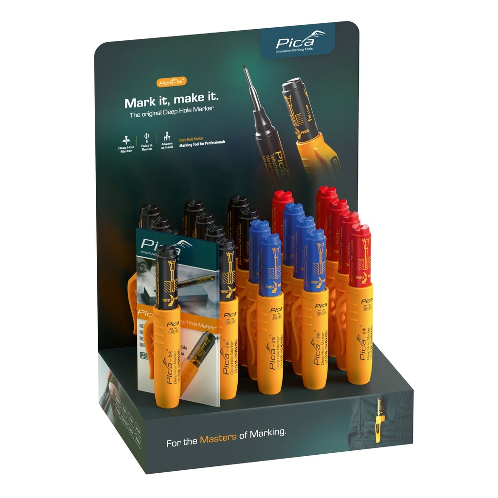 Pica 150/20 Markeerstift diepe gaten basic display