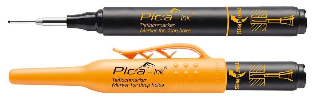 Pica Ink 150/46 Markeerstift tbv diepe gaten zwart