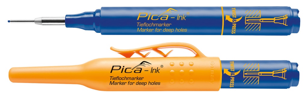 Pica 150/41 Markeerstift voor diepe gaten blauw