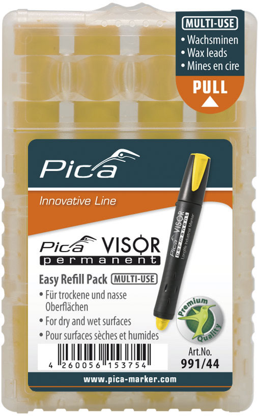 Pica 991/44 VISOR Permanent Navulling geel
