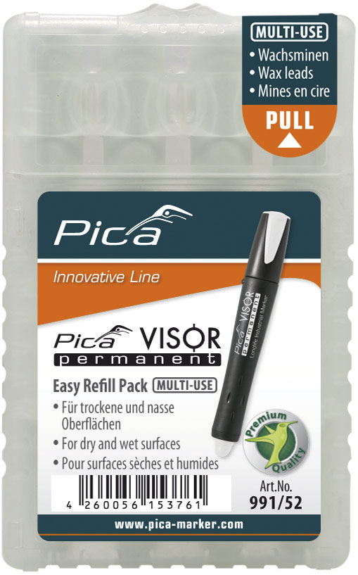 Pica 991/52 VISOR Permanent Navulling wit