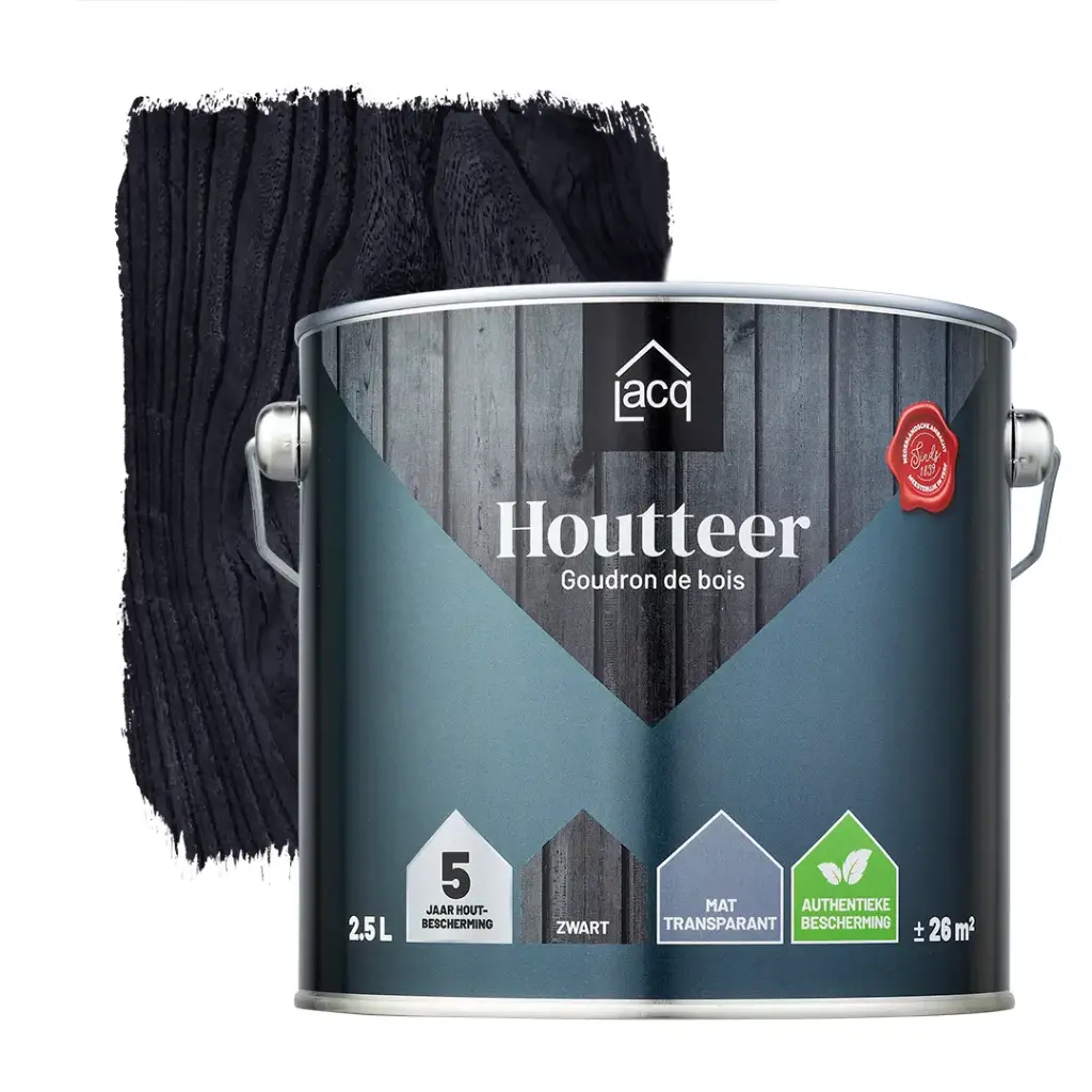 Lacq Houtteer 2,5ltr Zwart