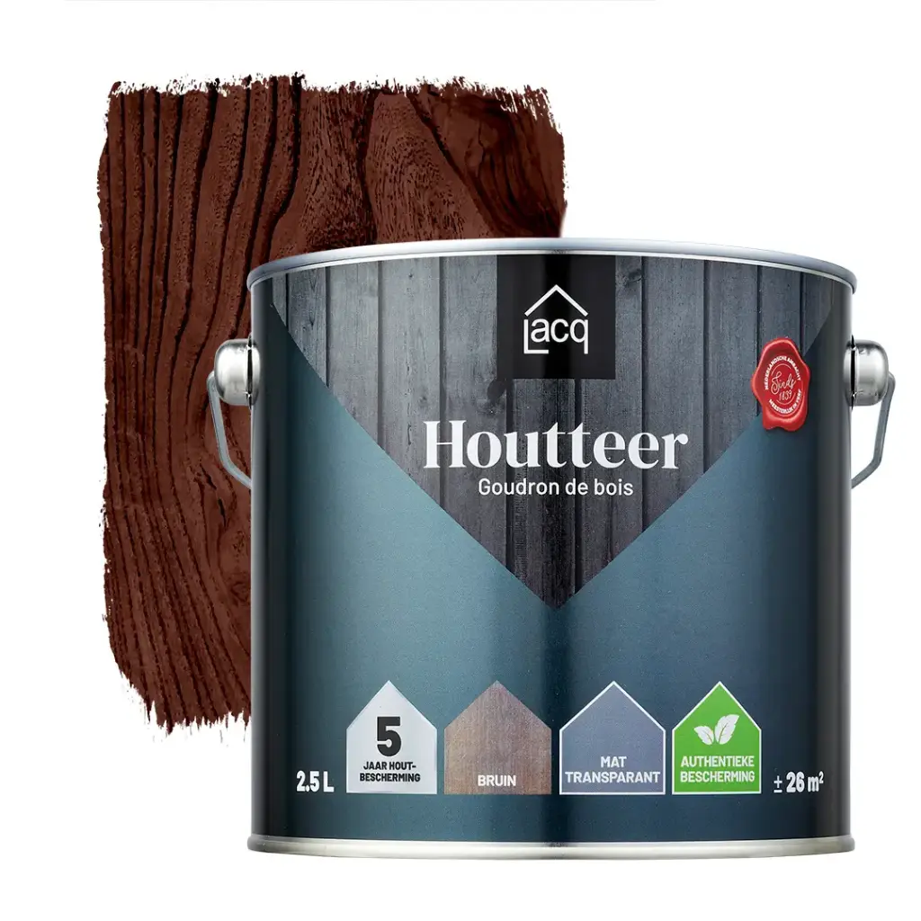 Lacq Houtteer 2,5ltr Bruin
