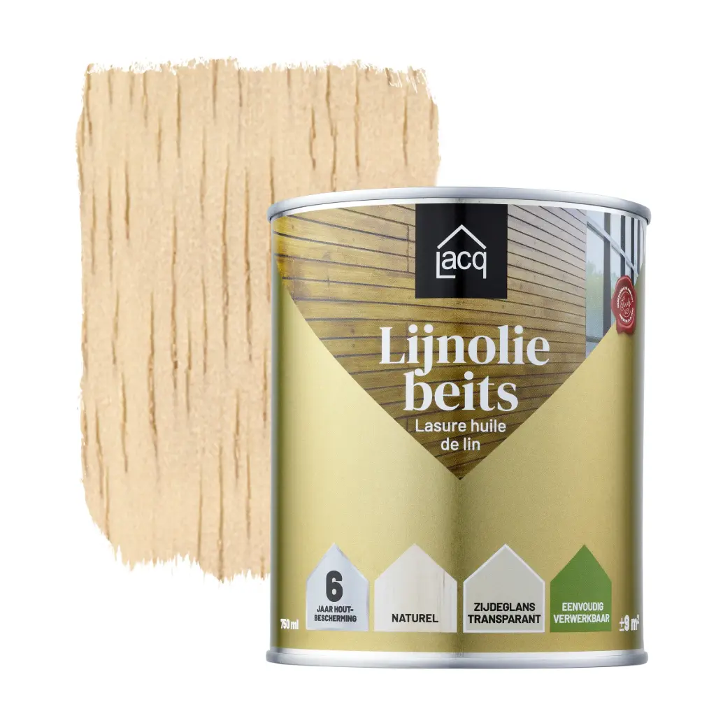 Lacq Lijnoliebeits Transparant naturel 750ml