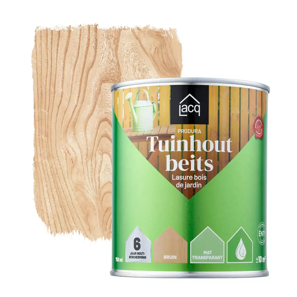 Lacq Produra Tuinhoutbeits mat 750ml Bruin