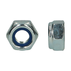 Zeskantborgmoer |8| DIN 985 M10 Zn/bl/5st