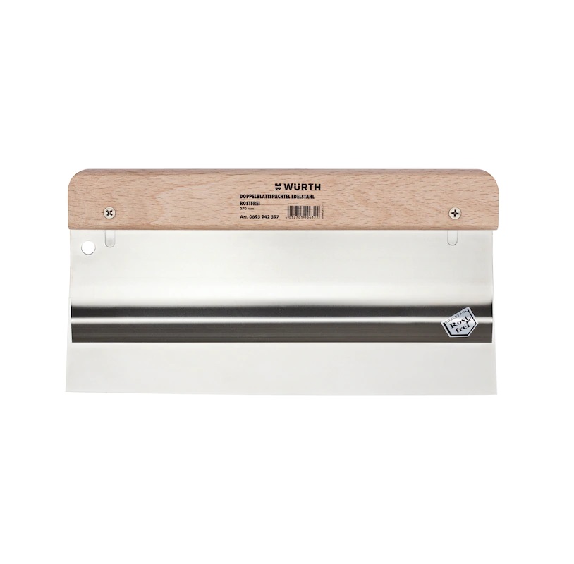 Deurplamuurmes RVS 200 mm