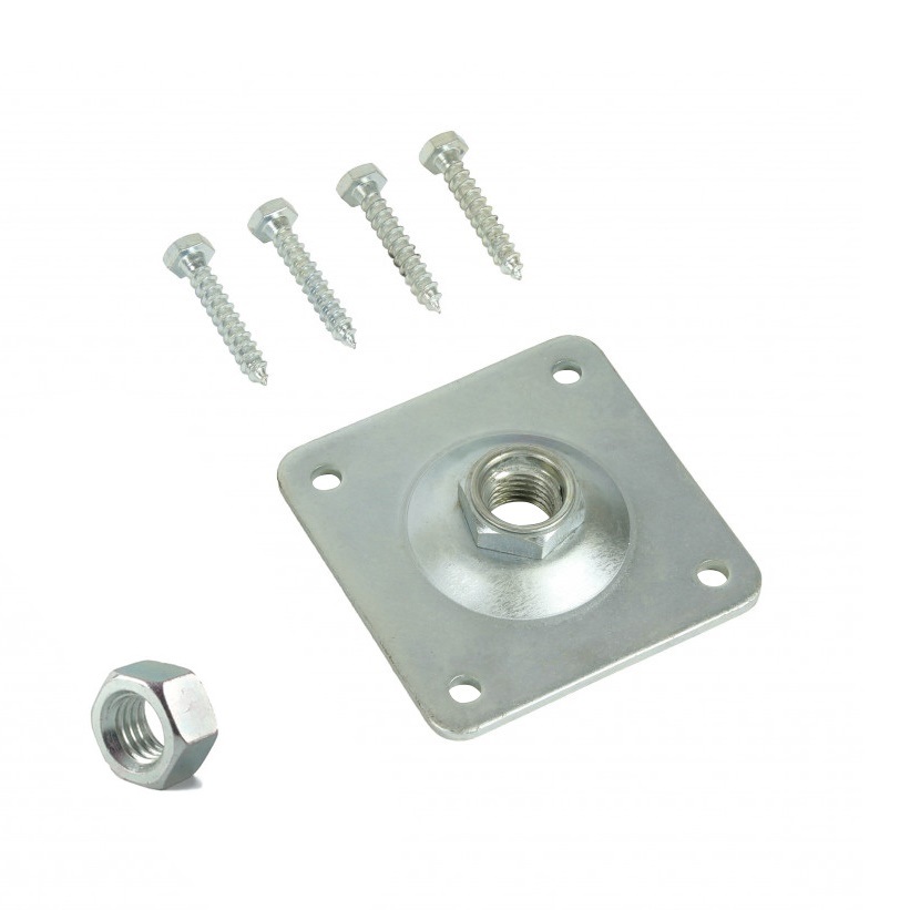 Stelplaatje tbv betonpoer incl. moer