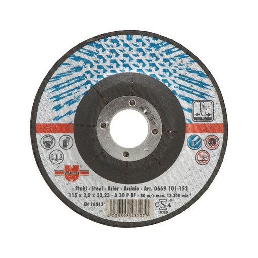 [2308308] Doorslijpschijf voor staal Ø 125 x 1 mm as 22,23 mm