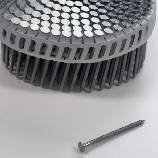 [2501863] RVS Platkop nagels 2,9 x 50 mm 15º rol RAL XXXX 200 st. (kopie)