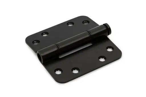 [2600137] Zwart scharnier 89 x 89 mm afgerond (kogellager) 
