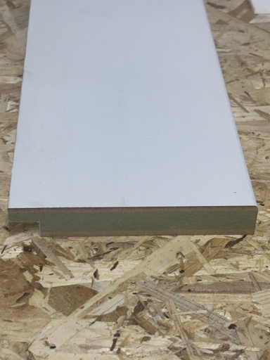 [2301064] MDF 18 x 120 x 4880 mm plint V313 wit gegrond - FSC Mix 70% 