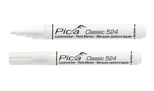 [2604680] Pica 10st 524/52 Lakmarker 2-4mm ronde tip wit