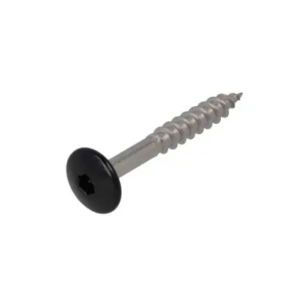 [2606019] Trespaschroeven 4,8 x 38 mm RAL 9005. 100 stuks