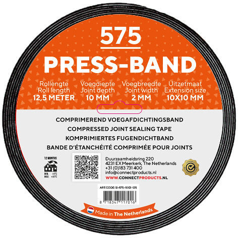 [2301714] 575 Seal-it 575 Persband KOMO 20/8-13x4.3 (15 rollen = 64,5 mtr/ds)